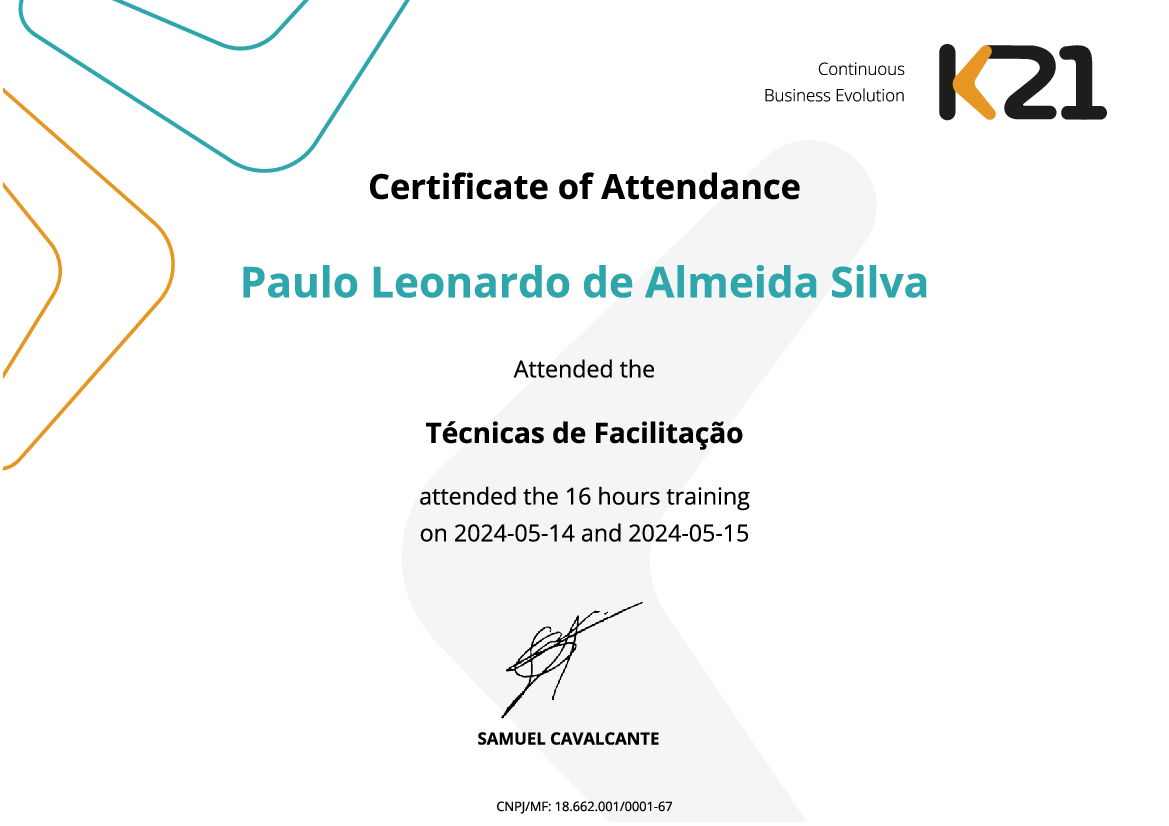 Certificado K21